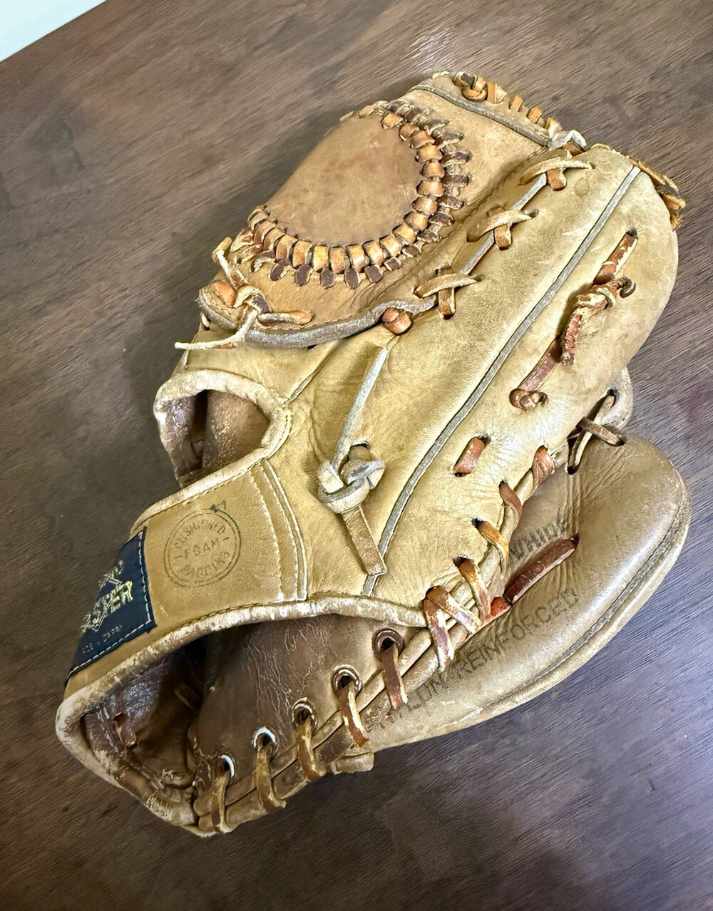 Vintage Diamond Master S-154 Baseball Glove Top Grain Cowhide Japan 1970s-80s